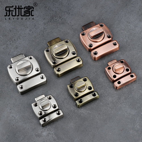 Zinc alloy small latch door buckle door latch door latch new thickened anti-theft hasp surface-mounted wooden door latch lock