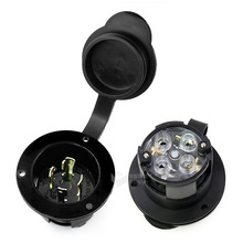 带防水盖美标机柜机箱暗装防水插头 30A美式防脱水工业插头UL