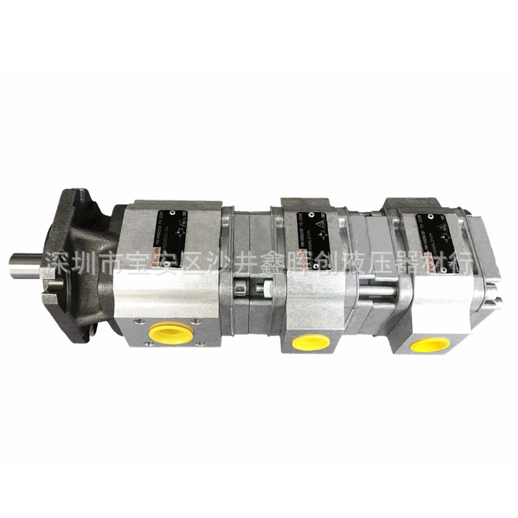 原装德国rexroth力士乐齿轮泵PGF2-22/022/006三联内啮合齿轮泵