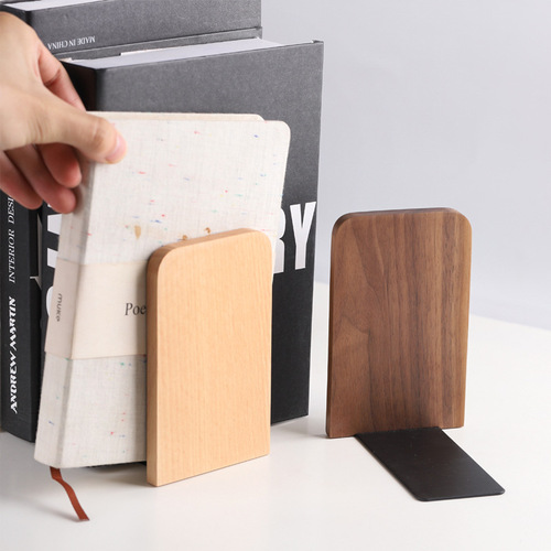 Amazon exports bookends wooden bookstands desktop solid wood bookends wooden bookends wholesale bookends for school