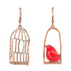 Beads, fashionable retro golden earrings, accessory with tassels, suitable for import, European style, wholesale