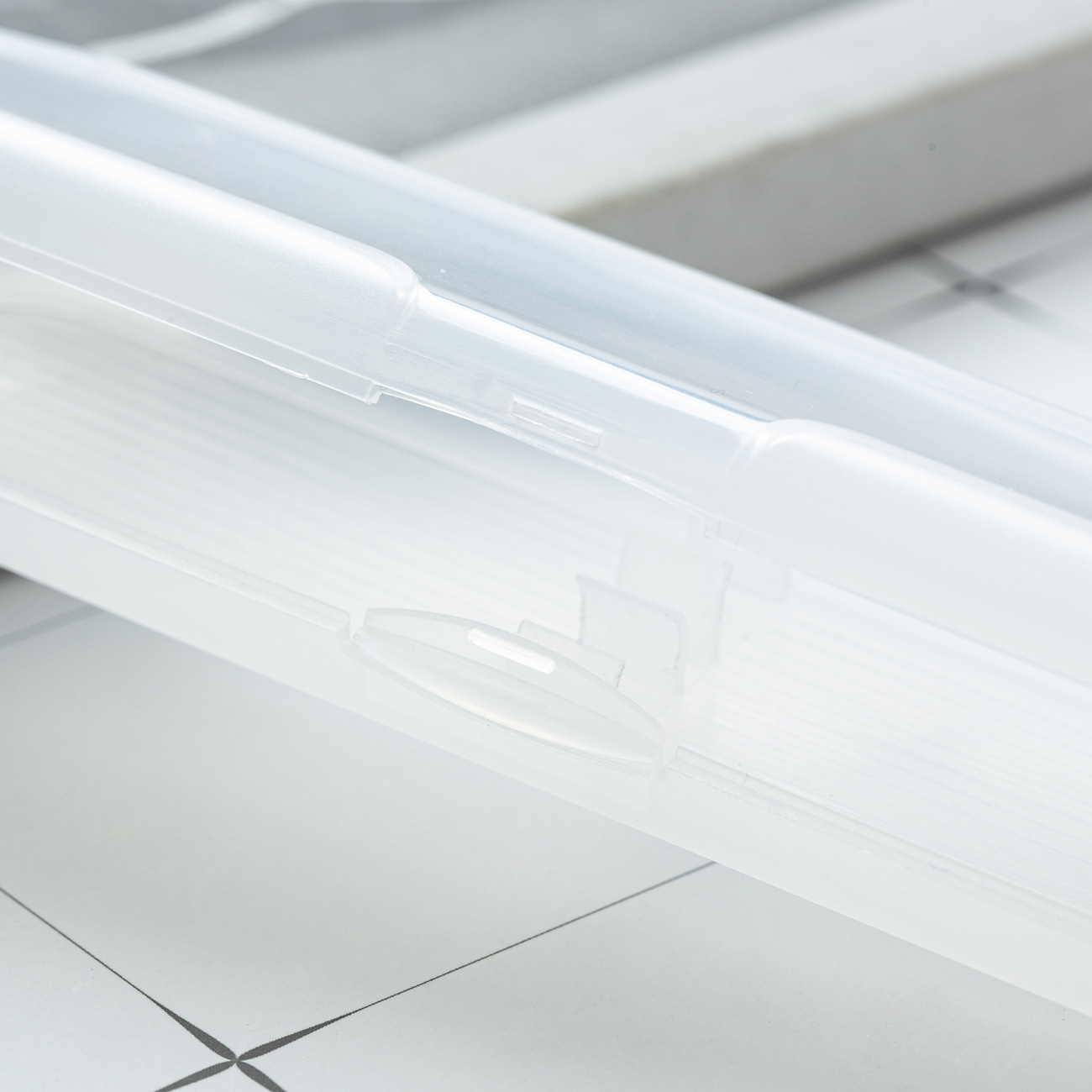 Acrílico de plástico transparente de cristal caja de la pluma de diamante caja de embalaje de plástico caja de la pluma de regalo en stock logotipo imprimible