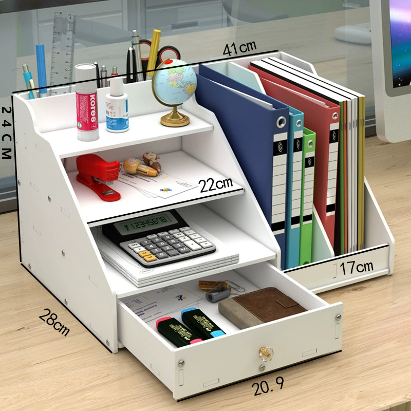 File rack storage rack multi-layer folder storage box desktop organization artifact office supplies storage shelf book