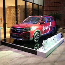 4s店汽车木地台木质调节脚展台临时讲台舞台车展巡展地台工厂批发