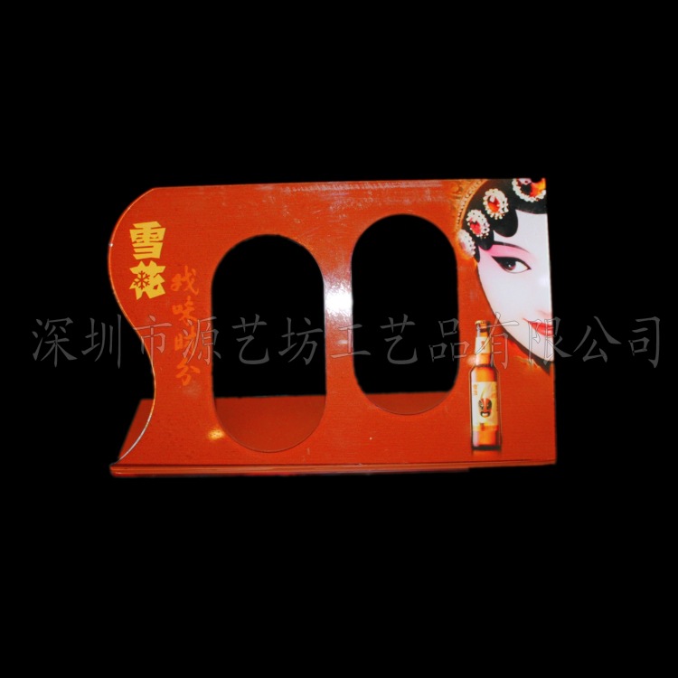 雪花纯生啤酒宣传架 亚克力发光啤酒展示架 简约酒吧红酒放置柜