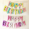 Small sketch birthday happy letters balloons English Happy Birthday color aluminum foil party aluminum membrane gas