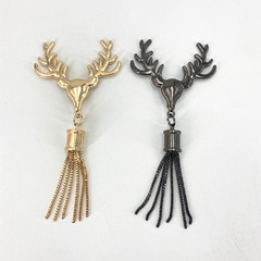 diy woven bag hardware accessories internet celebrity mesh bag accessories deer head tassel style