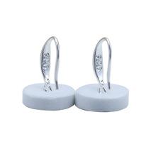 手工diy饰品耳饰配件 耳环挂钩纯铜保色防滑掉电镀 九字光勾耳钩