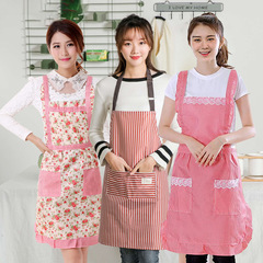 Direct Sale Apron Manufacturer, Thick Double-Layer Waterproof Foreign Trade Princess Dual-Shoulder Apron Gift Ad Apron Wholesale