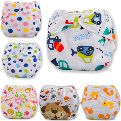 12 color selection infant cloth diapers cartoon adjustable study pants summer mesh breathable baby waterproof pull-up pants