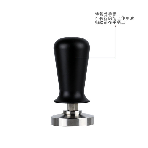 Stainless steel coffee tamper, elastic tamper, constant powder distributor, coffee machine supporting equipment 58mm powder hammer