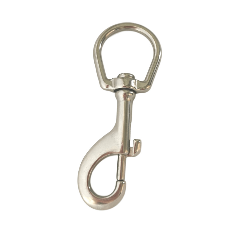 弹簧钩 316不锈钢狗链头万向钩钥匙扣登山扣链条狗链连接扣挂钩