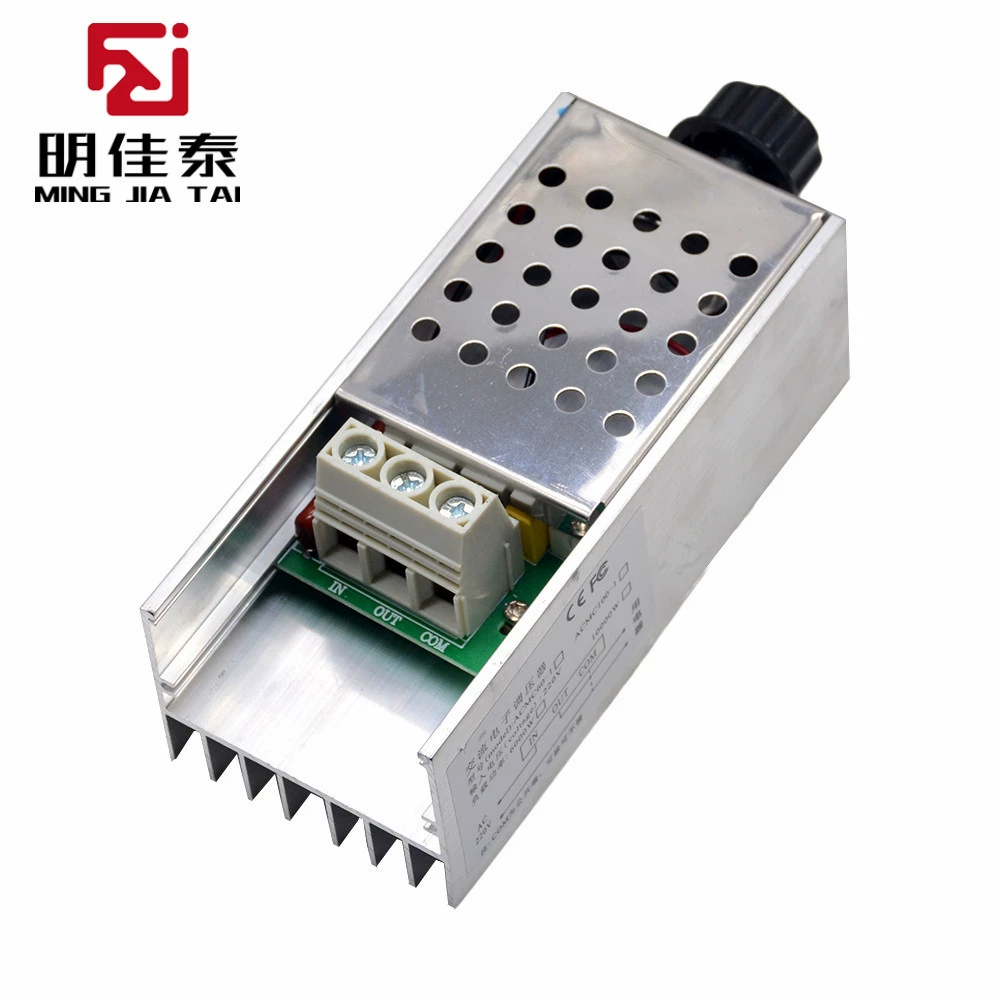 Импортный мощный тиристорный Электронный регулятор напряжения мощностью 10000 Вт, Регулирующий скорость затемнения, корпус ремня с регулировкой температуры