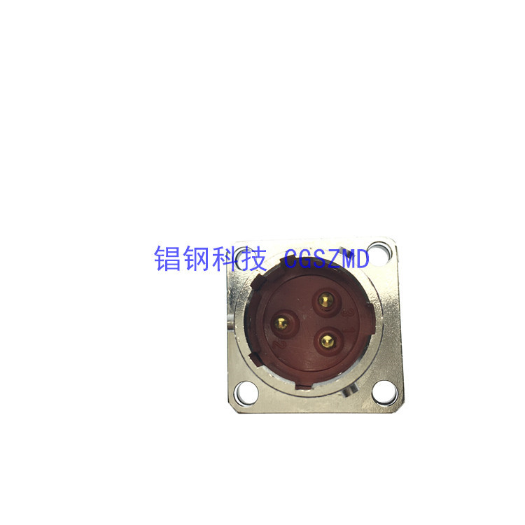 �����3оԲ�ο���������  Square Flange Receptacle PC Tail