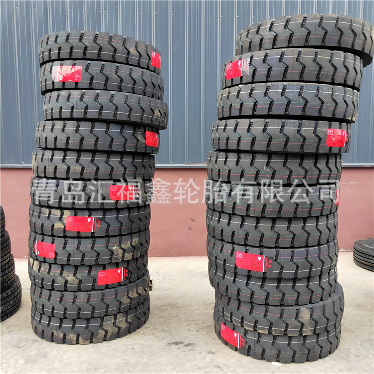 供应货车轮胎9.00R20全钢矿山大花卡车轮胎可配内胎垫带