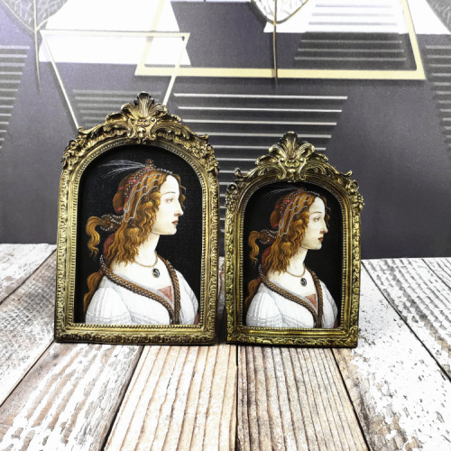 European retro photo wall living room bedroom art decoration set background frame rural inn house painting shelf display