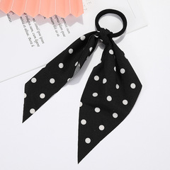 小清新碎花大腸圈飄帶飾品新款長款頭繩發繩扎頭髮馬尾二合一發圈