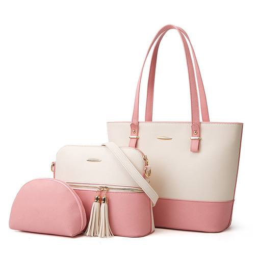 2024 new style mother-in-law bag, elegant three-piece set, single shoulder crossbody handbag, women's bag, factory wholesale bag dropshipping cross-border