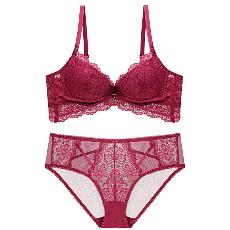 Big Sale New Sexy Women's Bra Set Push-Up Adjustable Thin Top and Thick Bottom Underwear Bra