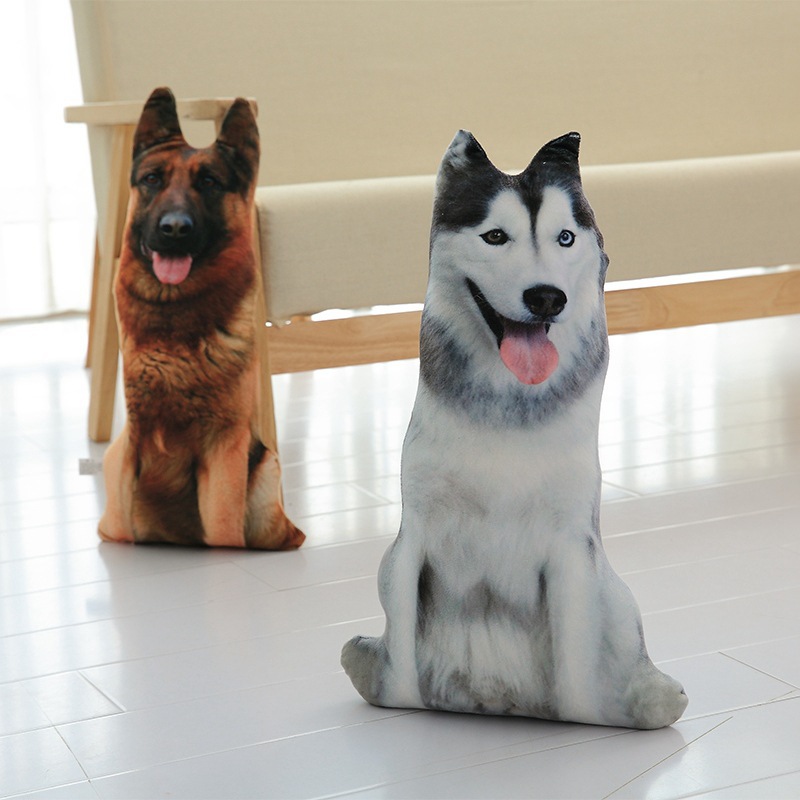 Almohada de Perro 3D Creativa y Realista, Peluche de Perro, Muñeco de Perro, Disponible para Dropshipping, Divertido Dibujo Animado de Mascota
