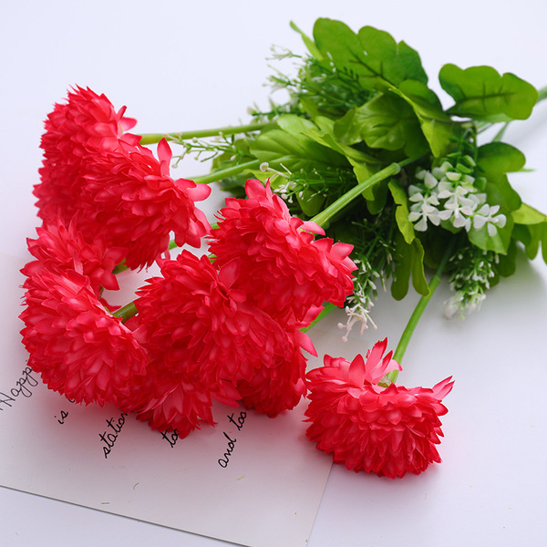 Simulation chrysanthemum Qingming flower bouquet plastic flower ball…