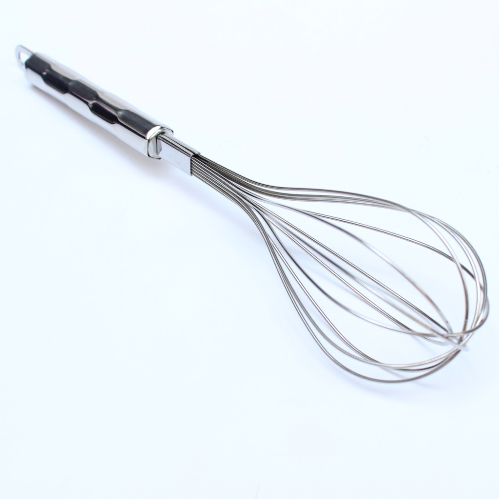 S551 Large Non-Magnetic 6-Wire Manual Threaded Handle Stainless Steel Egg Beater_voghion.com