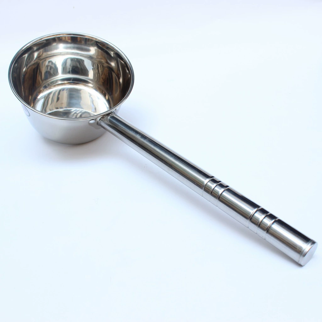 Нержавеющая сталь плоское дно воды ложка квадратная/круглая ручка ложка суп длинная ручка ложка воды многоцелевой нержавеющей стали ложка воды удлиненная кухня совок воды