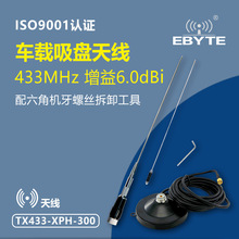 高增益433MHz大吸盤天線全向遠距離無線模塊數傳電台TX433-XPH-30