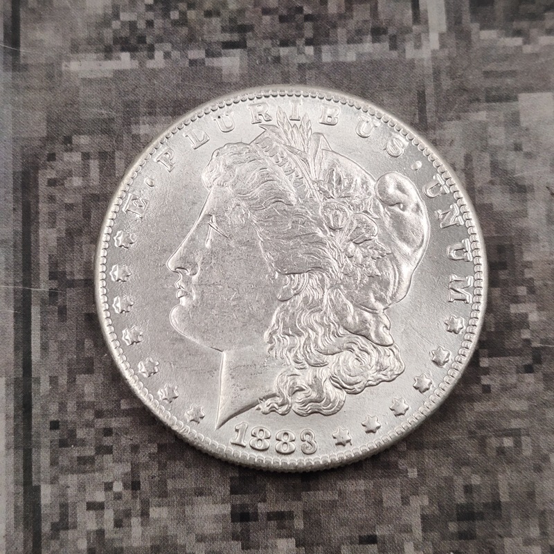 White Copper 26.7 Grams, United States Morgan, 28 Years of Reign, 1978-1904, 1921, Five Versions, Manufacturer Approved White Copper 26.7 Grams, United States Morgan, 28 Years of Reign, 1978-1904, 1921, Five Versions, Manufacturer Approved