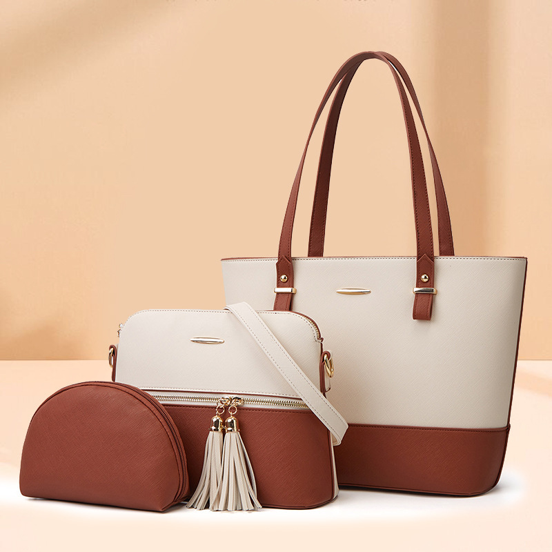 2026 New Model Mother-Daughter Tote Bag Three-Piece Set Single Shoulder Crossbody Handbag Factory Wholesale Cross-Border Shipping 2026 New Model Mother-Daughter Tote Bag Three-Piece Set Single Shoulder Crossbody Handbag Factory Wholesale Cross-Border Shipping