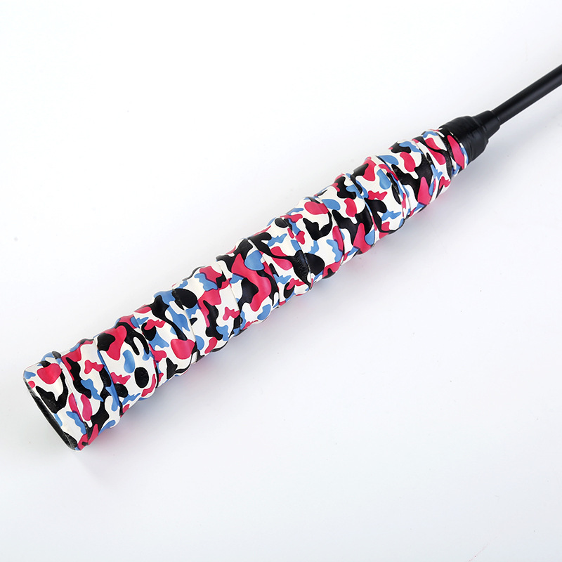 Qicen ventilador colorido raqueta de bádminton pegamento de mano raqueta de tenis que absorbe el sudor cinturón tirachinas caña de pescar manejar correa de bobinado