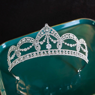 歐美複古頭飾新款奢華發飾皇冠婚禮頭飾新娘結婚婚紗配飾公主王冠