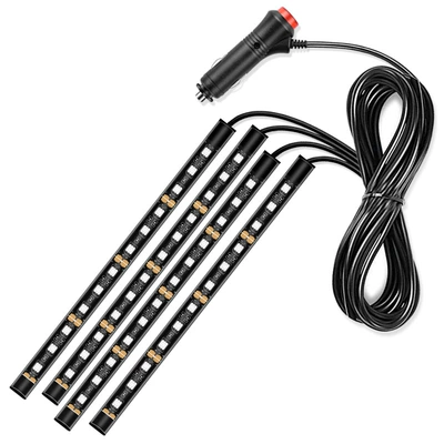 foot atmosphere lights car — Other lights - 48-lights-cigarette-lighter-drag-four-red