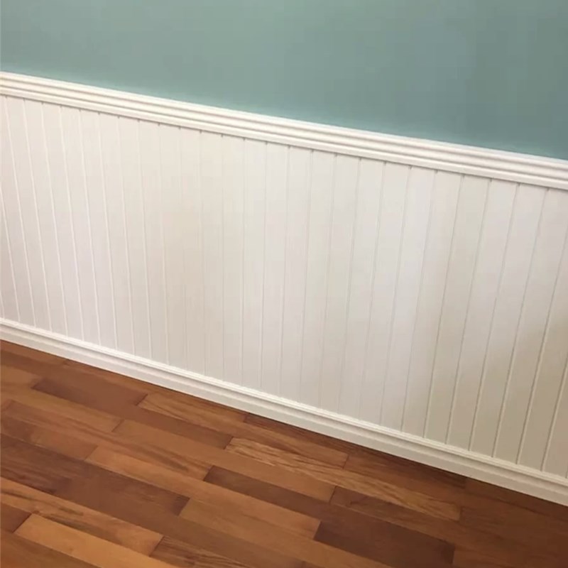 Panel Decorativo de Madera y Plástico 75 mm A Prueba de Humedad e Impermeable para Interiores