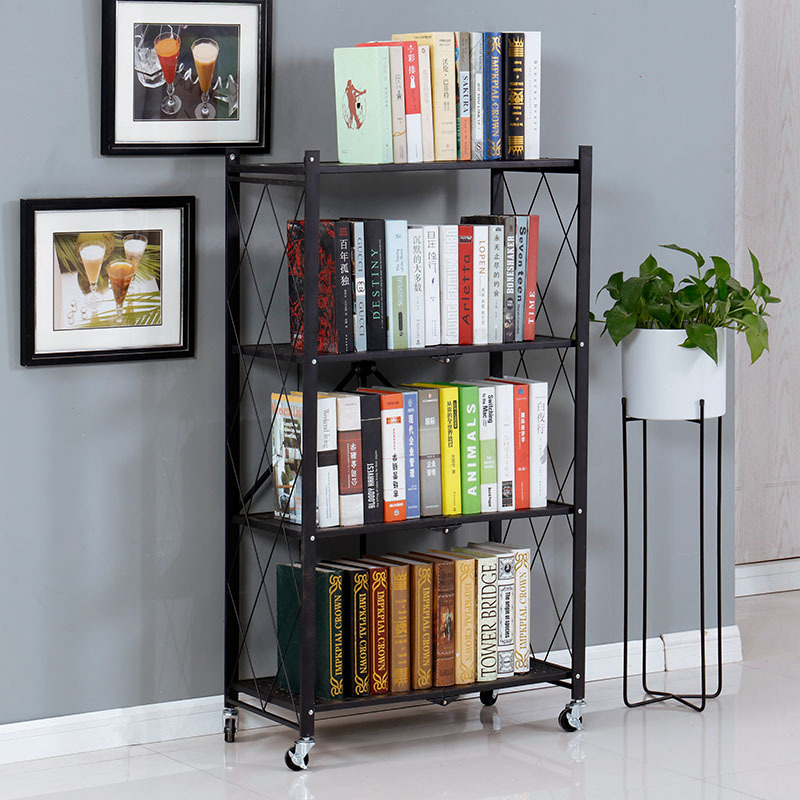 설치가 필요 없는 국경 간 접이식 전자레인지 보관함 주방용품 새로운 바닥형 다층 보관함