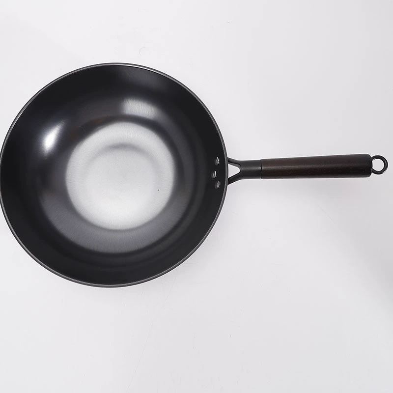 Iron pot cast iron pot stainless frying pot raw iron cooker is really stainless, non -stick, no coating, fried cooker, electromagnetic cooker universal