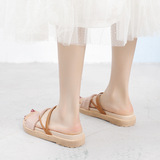 Тапочки, обувь, универсальные пляжные слайдеры, популярно в интернете, 2026 года, в корейском стиле