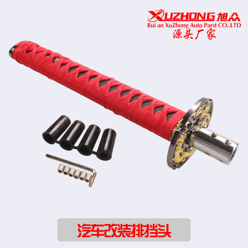 Tax-Included Price Car Modification Samurai Gear Shift Knob Long Style Japanese Samurai Shift Handle Personalized Gear Knob