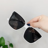 Retro square sunglasses suitable for men and women, glasses solar-powered, sun protection cream, Korean style, fitted, internet celebrity, UF-protection