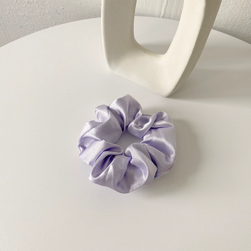 Hair scrunchie (Retro) satin, harmless non-damaging accessory, lightweight, multi-color