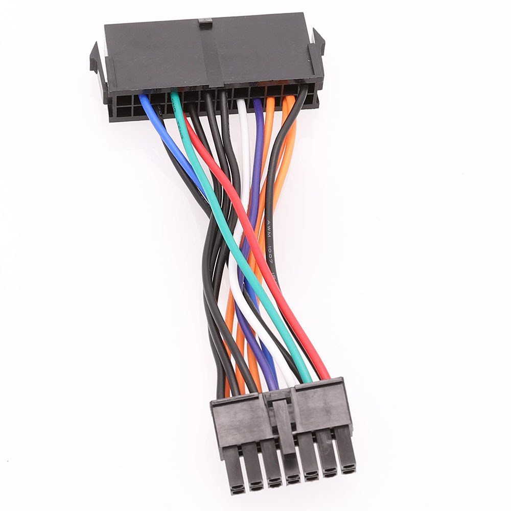 24-pin to 14-pin power cable, compatible with Lenovo and IBM Q77, B75, A75, and Q75 models.