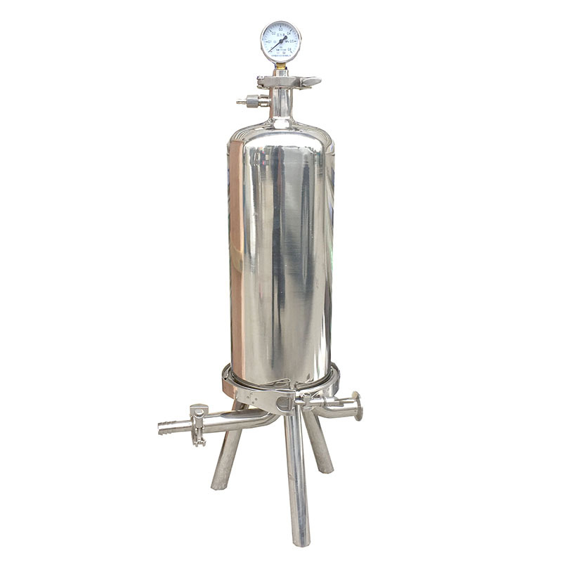 卡箍快装进出料口食品过滤器 WKMGLQ 3T/h 304 0.22um Φ38