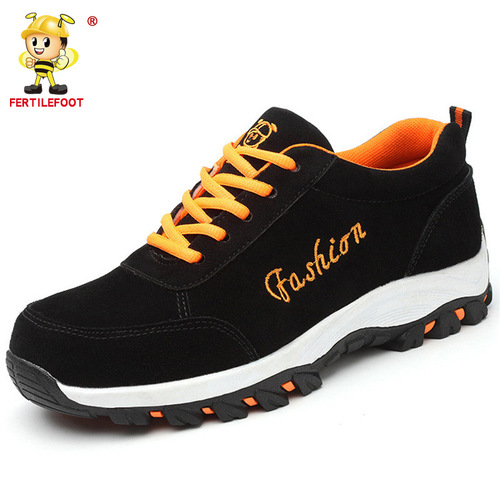 Safety protective labor protection shoes, anti-smash and anti-puncture, lightweight safety shoes, non-slip and wear-resistant work shoes, manufacturer wholesale