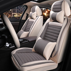 New car seat cushion for all four seasons, linen full car seat cover, direct sales from the factory, one piece can ship F-22