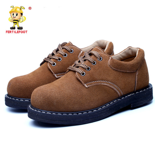 Construction site anti-smash safety shoes Suede protective shoes Wear-resistant breathable work shoes Steel toe-toe labor protection shoes