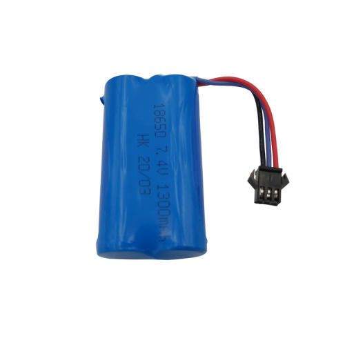 18650 lithium battery 7.4V 1300mAH induction twist car deformation car gesture remote control climbing SM-3P plug