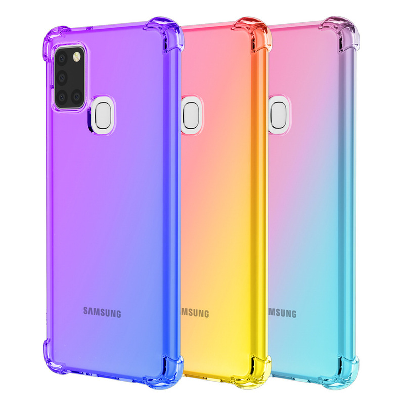 + A750 gradient drop-proof A9star phone case A9 2018 and A5 2018 for A6plus