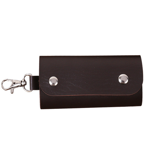 Factory Wholesale Household Key Purse Pure Color PU Leather Durable Key Purse for Rent Collection Promotion Gift