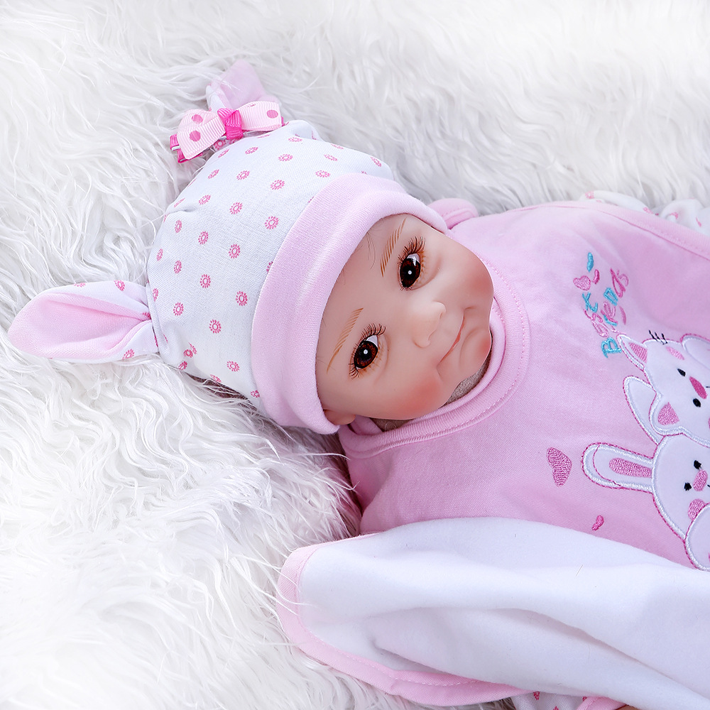 50cm Nueva simulación bebé muñeca lindo bebé juguetes transfronterizos Venta caliente nicho de suministro