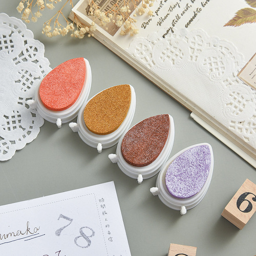 Yuezhen special ink drop big red ink pad diary rubber seal companion children's handwritten newspaper painting ink pad